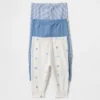 Pantalones de algodón orgánico sin cremallera «Baby First Favorites» (paquete de 3)