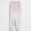 Pantalones de algodón orgánico sin cremallera «Baby First Favorites» (paquete de 3)