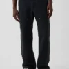 Pantalones de carpintero holgados de lona con doble refuerzo en las rodillas, estilo de los 90