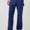 Pantalones de carpintero holgados de lona con doble refuerzo en las rodillas, estilo de los 90