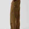 Pantalones de carpintero holgados de lona con doble refuerzo en las rodillas, estilo de los 90