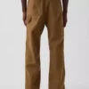 Pantalones de carpintero holgados de lona con doble refuerzo en las rodillas, estilo de los 90