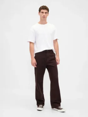 Pantalones de carpintero holgados de lona estilo años 90