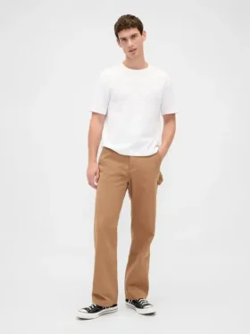 Pantalones de carpintero holgados de lona estilo años 90
