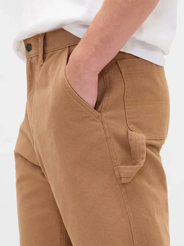 Pantalones de carpintero holgados de lona estilo años 90