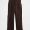 Pantalones de carpintero holgados de lona estilo años 90