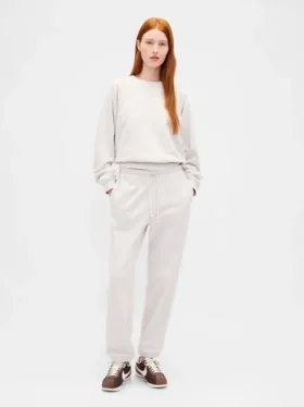 Pantalones de chándal ajustados de felpa francesa de gran gramaje