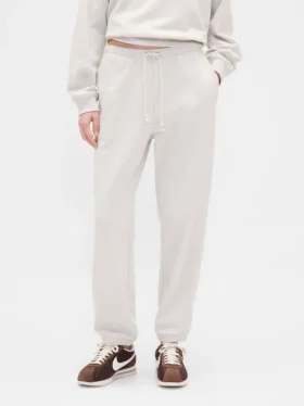 Pantalones de chándal ajustados de felpa francesa de gran gramaje