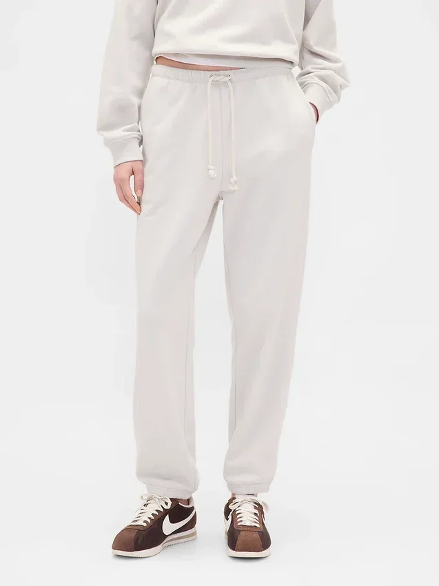 Pantalones de chándal ajustados de felpa francesa de gran gramaje