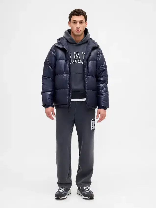 Pantalones de chándal de adulto de tejido grueso y corte holgado con logotipo