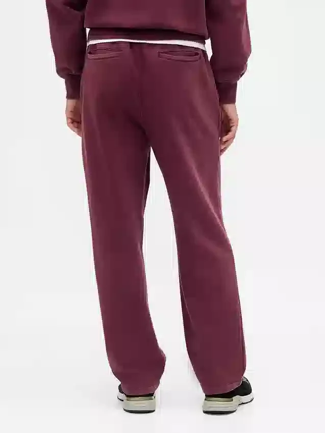 Pantalones de chándal de adulto de tejido grueso y corte holgado con logotipo