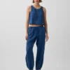 Pantalones de chándal de denim de gasa de algodón con corte «Easy Barrel»