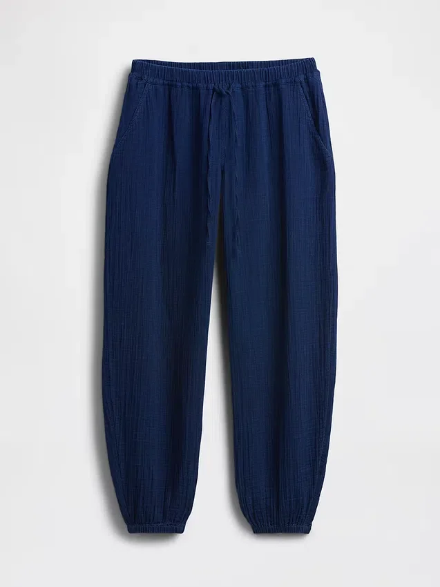 Pantalones de chándal de denim de gasa de algodón con corte «Easy Barrel»