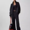 Pantalones de chándal de felpa francesa de peso grueso de Ouigap