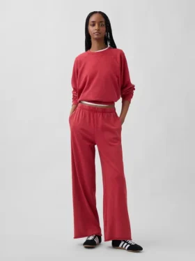 Pantalones de chándal de felpa Vintagesoft de corte ancho