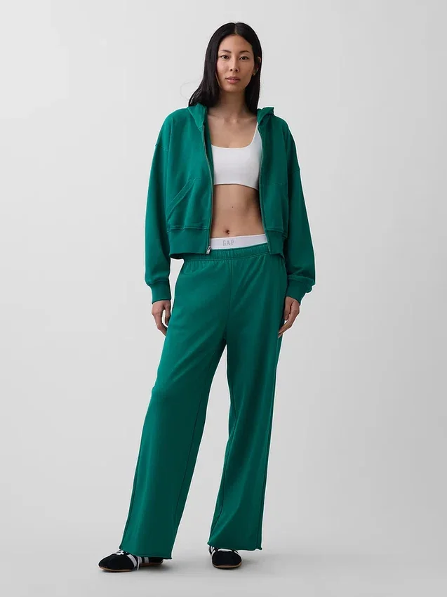 Pantalones de chándal de felpa Vintagesoft de corte ancho