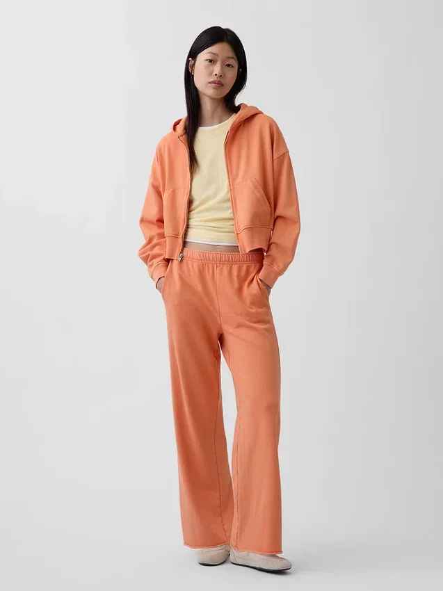Pantalones de chándal de felpa Vintagesoft de corte ancho