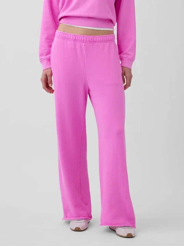 Pantalones de chándal de felpa Vintagesoft de corte ancho