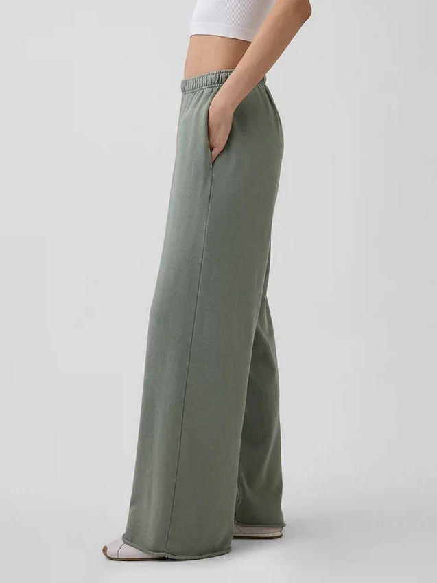Pantalones de chándal de felpa Vintagesoft de corte ancho