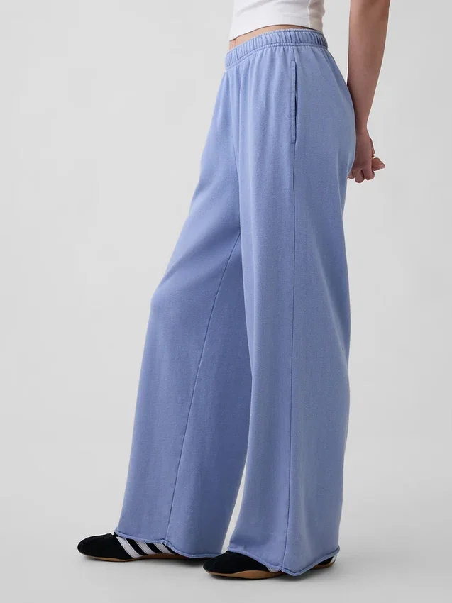 Pantalones de chándal de felpa Vintagesoft de corte ancho