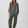 Pantalones de chándal de gasa de algodón