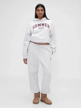 Pantalones de chándal GAP × Summer Fridays de tejido grueso y corte holgado con logotipo