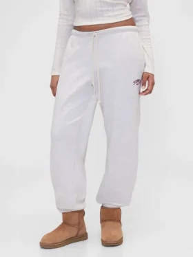 Pantalones de chándal GAP × Summer Fridays de tejido grueso y corte holgado con logotipo
