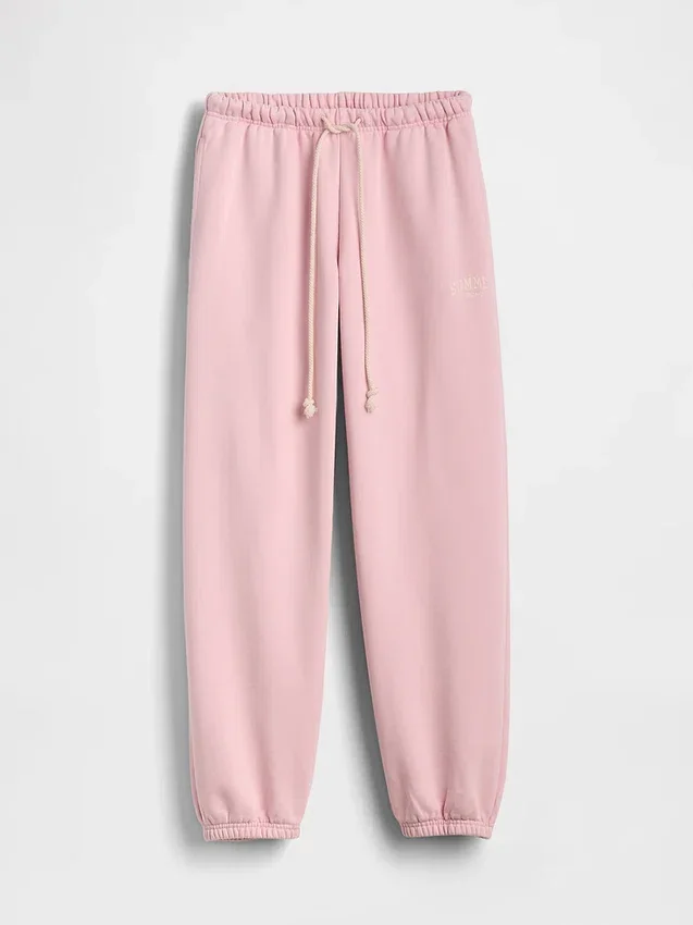 Pantalones de chándal GAP × Summer Fridays de tejido grueso y corte holgado con logotipo