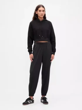 Pantalones de chándal GapFit Tech de talle alto con cremallera en el bajo