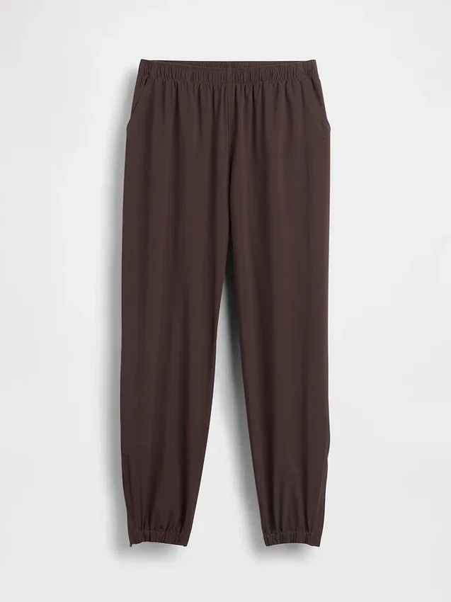 Pantalones de chándal GapFit Tech de talle alto con cremallera en el bajo