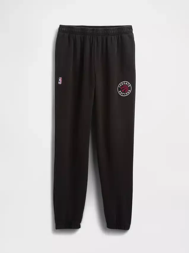 Pantalones de chándal gruesos con el logotipo de los Toronto Raptors de la NBA