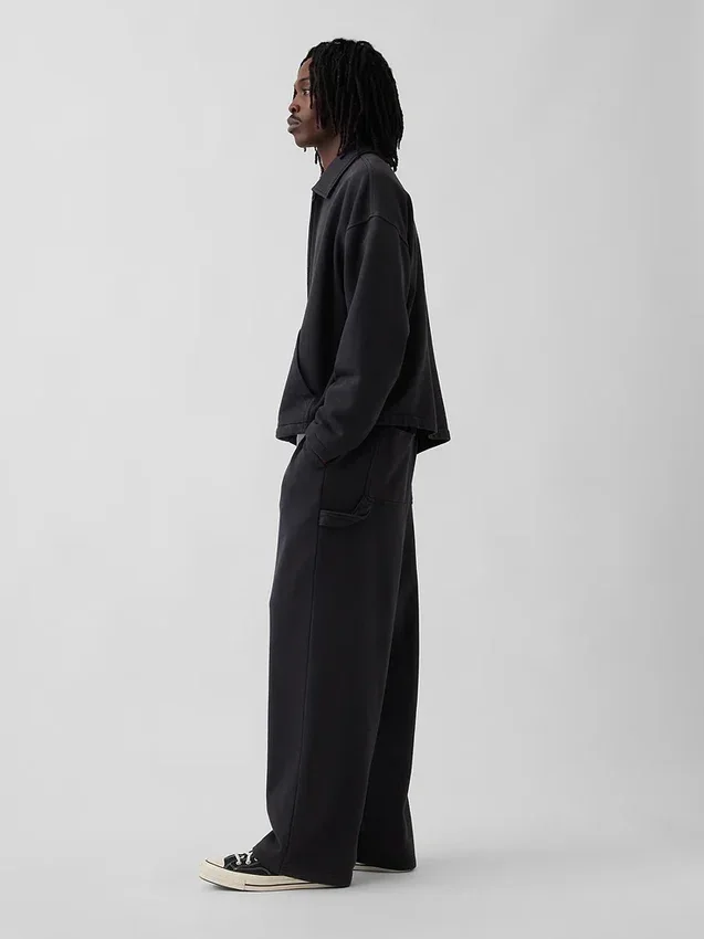Pantalones de chándal holgados de carpintero de peso grueso para adulto