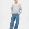 Pantalones de chándal holgados de denim para niño