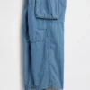 Pantalones de chándal holgados de denim para niño