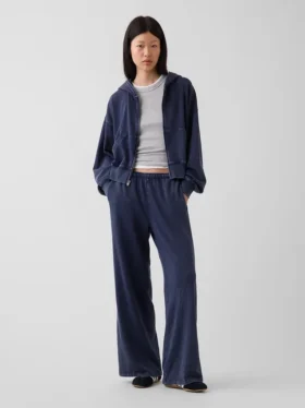 Pantalones de chándal holgados de felpa Vintagesoft de talle medio
