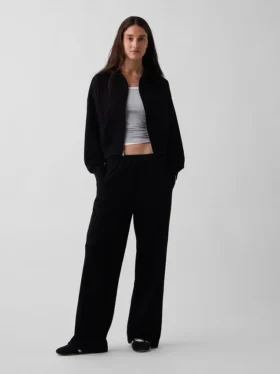 Pantalones de chándal holgados de felpa Vintagesoft de talle medio