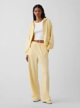 Pantalones de chándal holgados de felpa Vintagesoft de talle medio