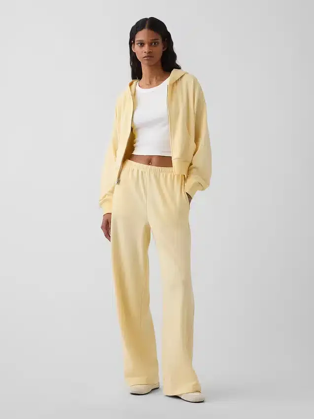 Pantalones de chándal holgados de felpa Vintagesoft de talle medio