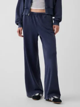 Pantalones de chándal holgados de felpa Vintagesoft de talle medio