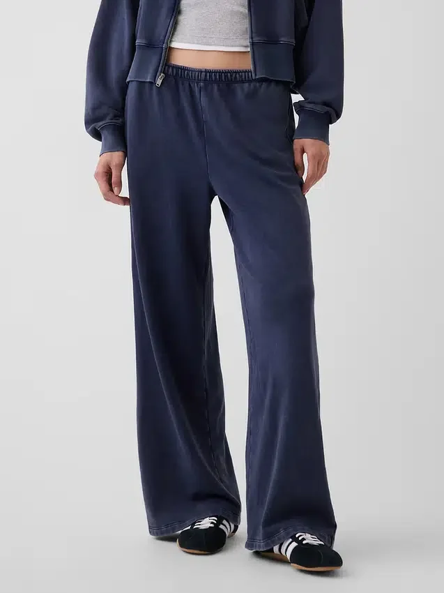 Pantalones de chándal holgados de felpa Vintagesoft de talle medio