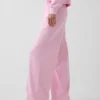 Pantalones de chándal holgados de felpa Vintagesoft de talle medio
