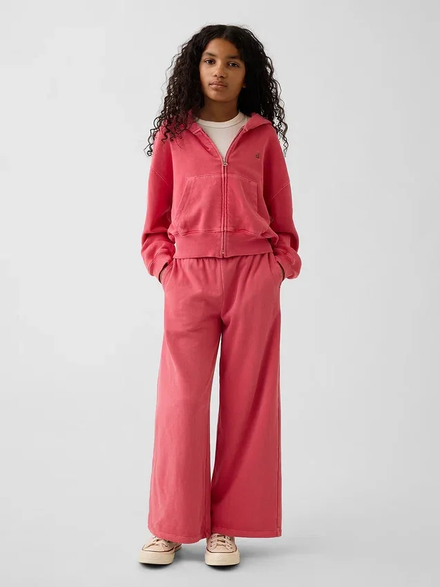 Pantalones de chándal holgados de felpa Vintagesoft para niños