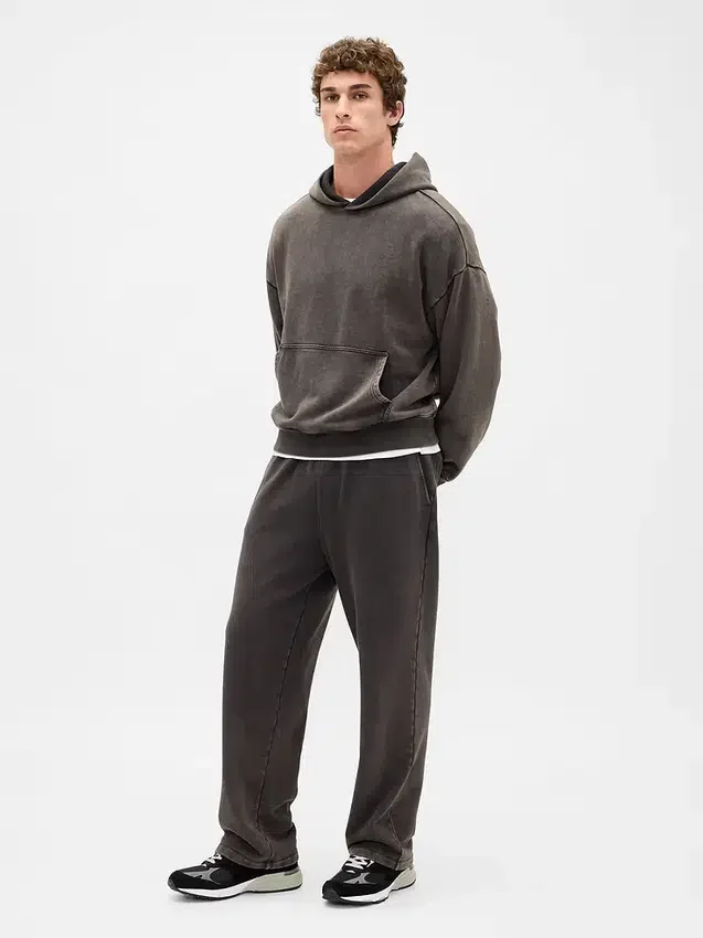 Pantalones de chándal holgados de peso grueso para adultos