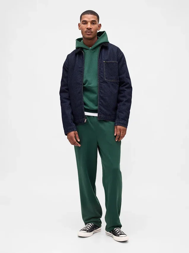 Pantalones de chándal holgados de peso grueso para adultos