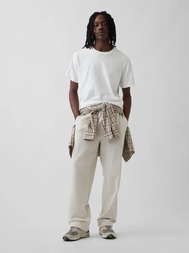 Pantalones de chándal holgados de peso grueso para adultos