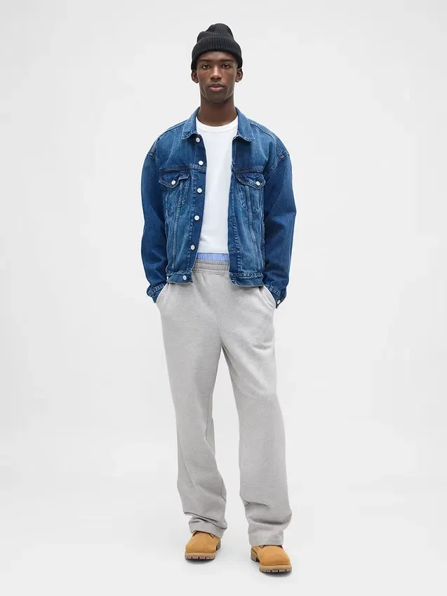 Pantalones de chándal holgados de peso grueso para adultos