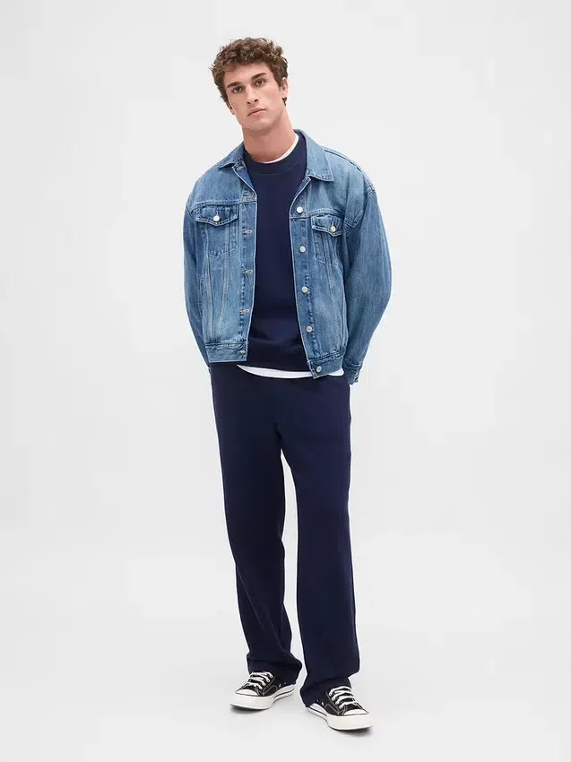 Pantalones de chándal holgados de peso grueso para adultos