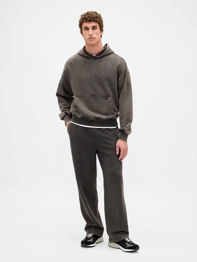 Pantalones de chándal holgados de peso grueso para adultos