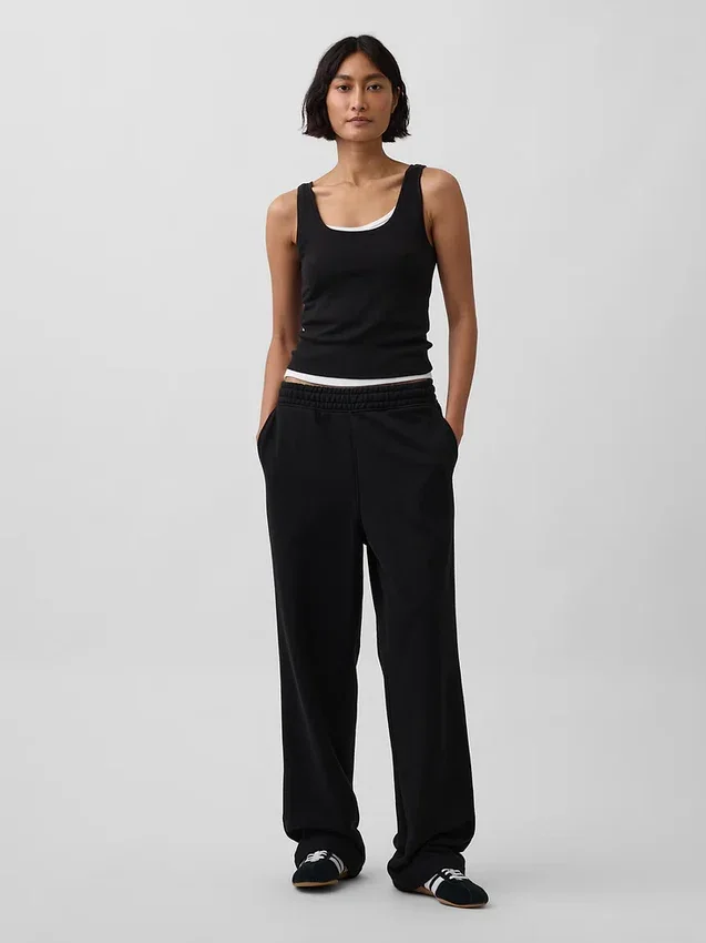 Pantalones de chándal holgados de peso grueso para adultos