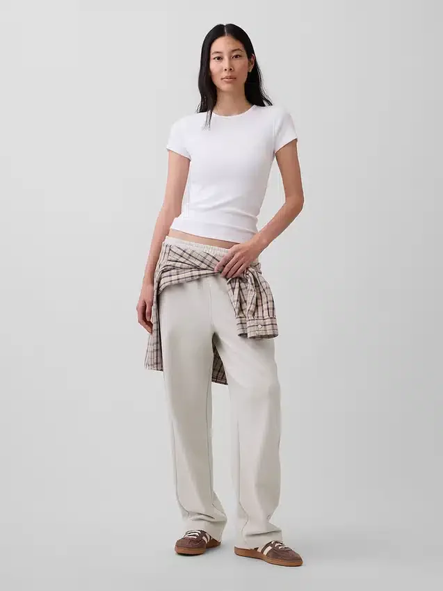 Pantalones de chándal holgados de peso grueso para adultos